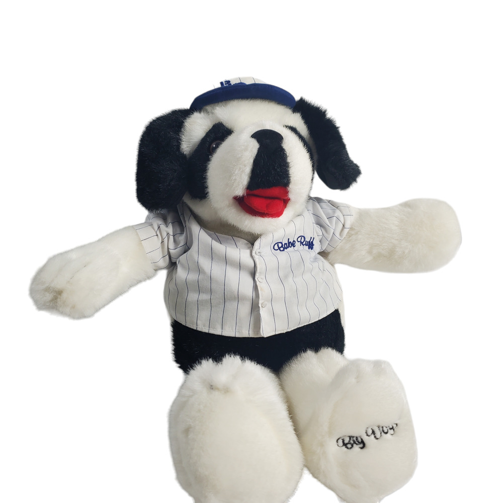 Big Dogs Babe Ruff Plush Ruth Dog Baseball 15" Vintage Stuffed Animal